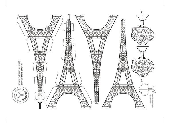 Maqueta Torre Eiffel París - descargable - Triphood