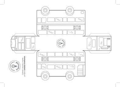 Maqueta autobús Londres - descargable - Triphood